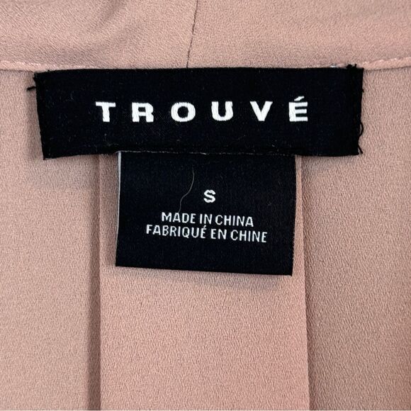 Trouve Nordstrom Dusty Rose Cut Out Blouse S - Picture 2 of 6